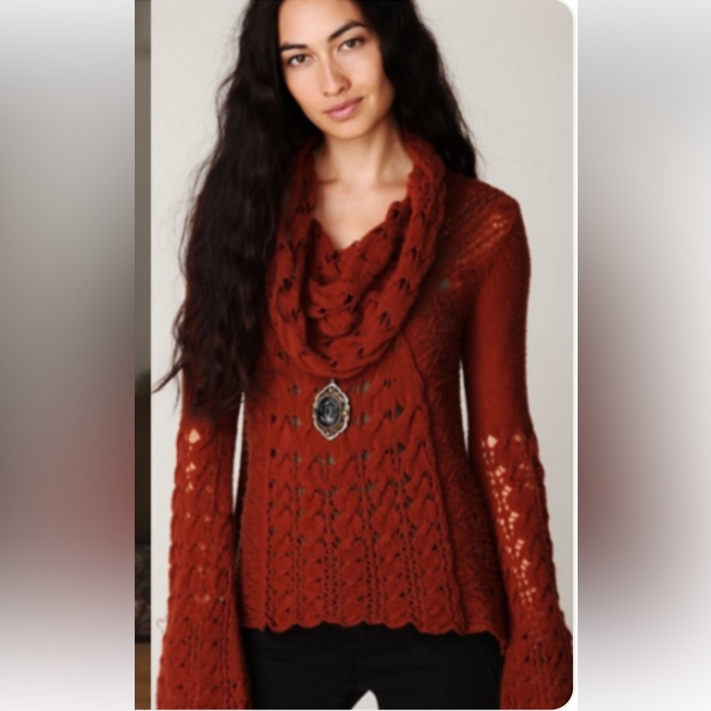 Free People Cool Grace Cable Knit Sweater
